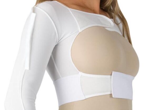 compression garments after breast enlargement